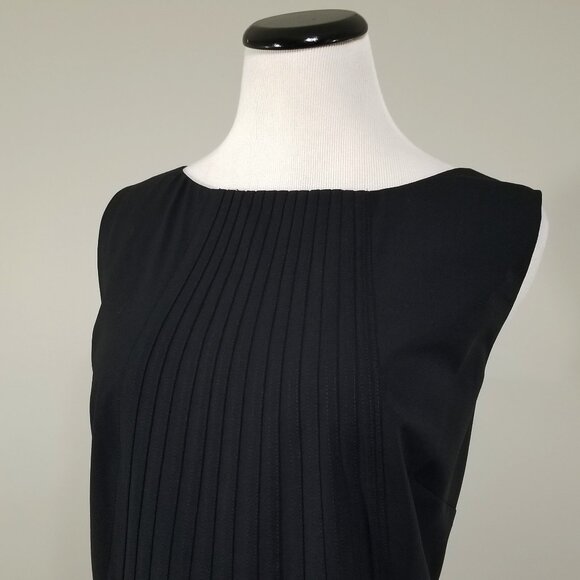 LaVia 18 Black Shift Dress Sleeveless Sheath Structured Career Corpcore EU 50 - Picture 2 of 12